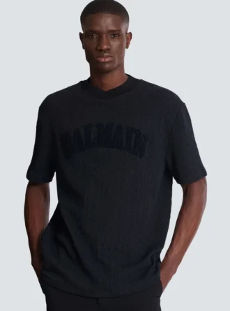 Terry-T-shirt med monogram