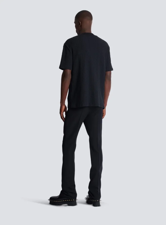 Terry-T-shirt med monogram