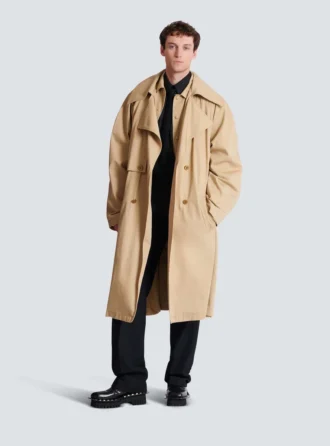 Trenchcoat i bomullscanvas Trenchcoat i bomullscanvas