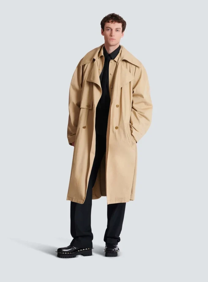 Trenchcoat i bomullscanvas Trenchcoat i bomullscanvas