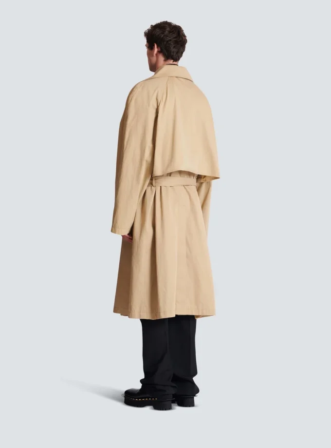 Trenchcoat i bomullscanvas Trenchcoat i bomullscanvas