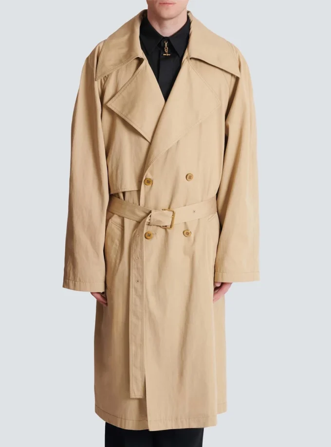 Trenchcoat i bomullscanvas Trenchcoat i bomullscanvas