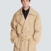 Trenchcoat i bomullscanvas Trenchcoat i bomullscanvas