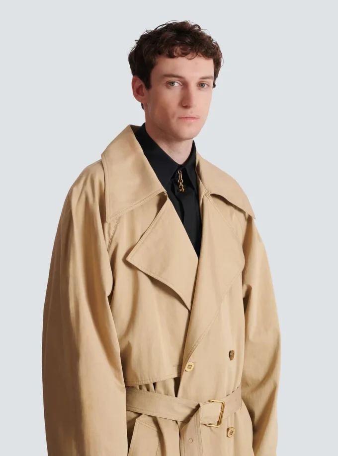 Trenchcoat i bomullscanvas Trenchcoat i bomullscanvas