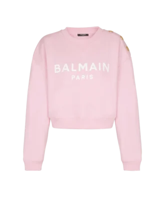 Tryckt Balmain Paris-tröja