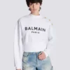 Tryckt Balmain Paris-tröja