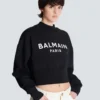 Tryckt Balmain Paris-tröja