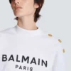 Tryckt Balmain Paris-tröja