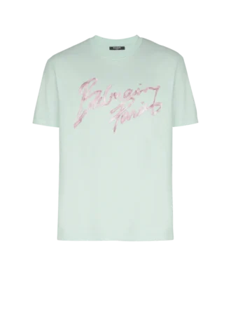 Tryckt bomullst-shirt
