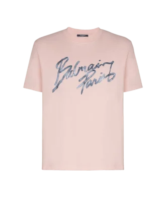 Tryckt bomullst-shirt