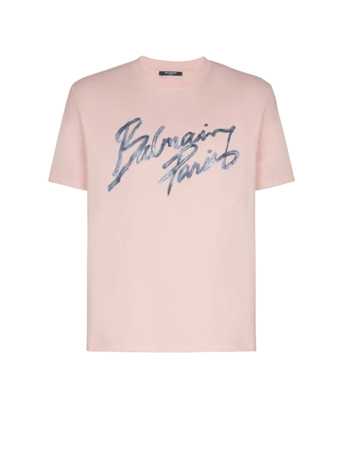 Tryckt bomullst-shirt Tryckt bomullst-shirt
