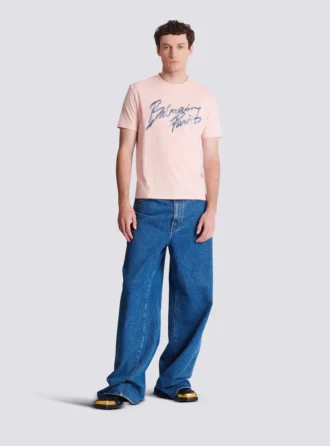 Tryckt bomullst-shirt