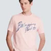 Tryckt bomullst-shirt Tryckt bomullst-shirt