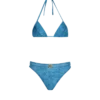 Tvådelad baddräkt i denim