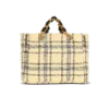 Tygväska i rutig tweed 1945 Tygväska i rutig tweed 1945