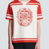 Varsity-T-shirt med Balmain Écusson-tryck