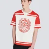 Varsity-T-shirt med Balmain Écusson-tryck