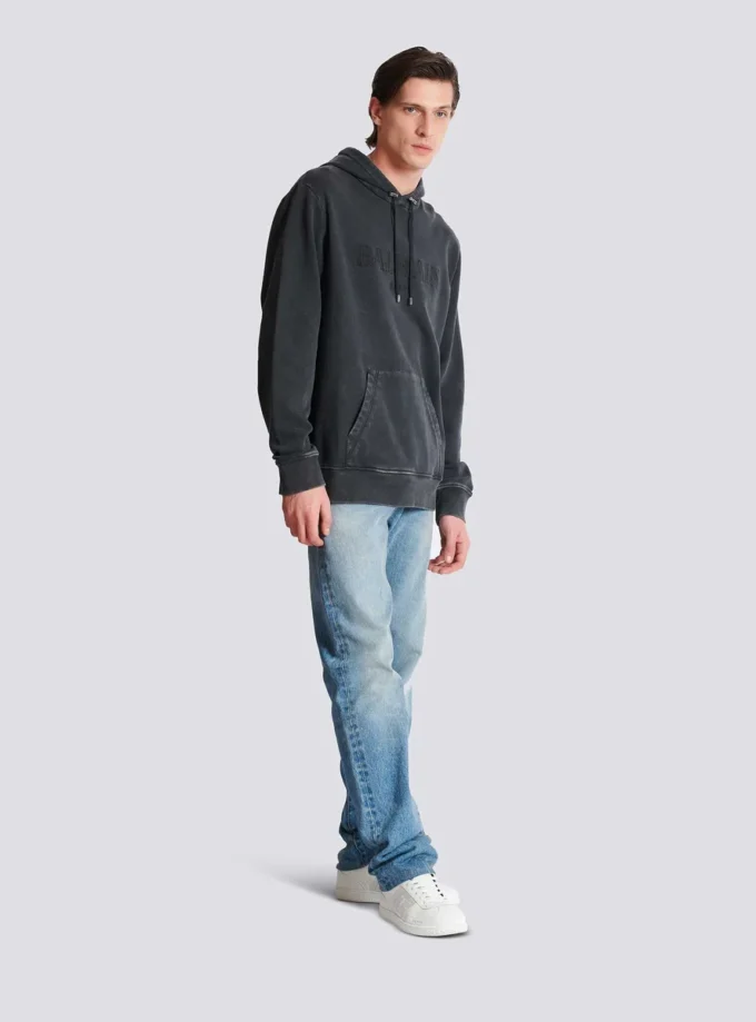 Vintage Balmain broderad hoodie Vintage Balmain broderad hoodie