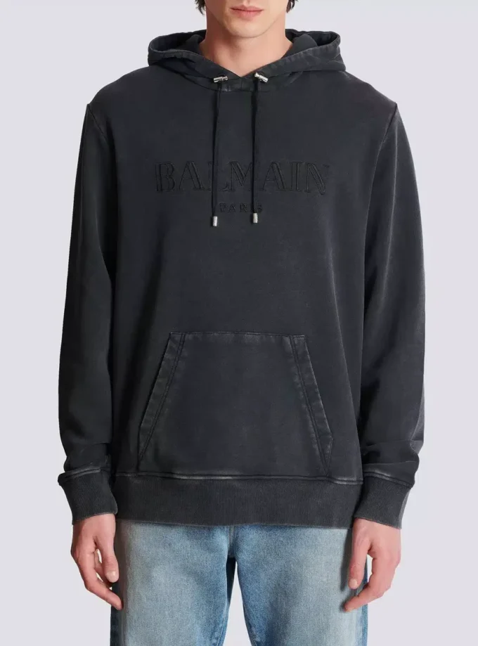 Vintage Balmain broderad hoodie Vintage Balmain broderad hoodie