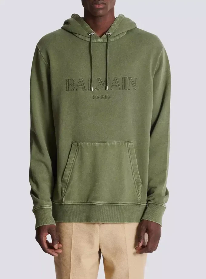 Vintage Balmain broderad hoodie Vintage Balmain broderad hoodie