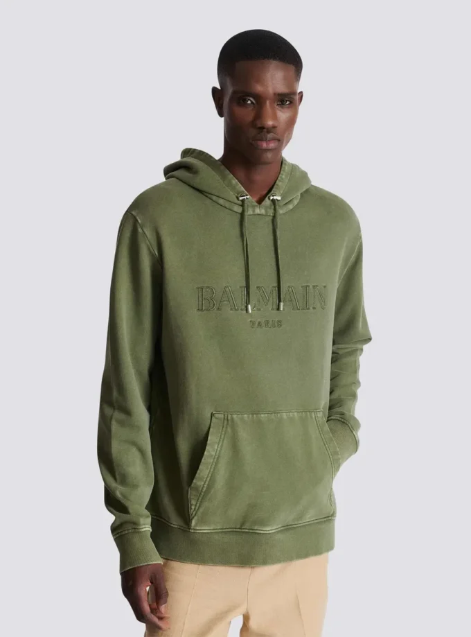 Vintage Balmain broderad hoodie Vintage Balmain broderad hoodie