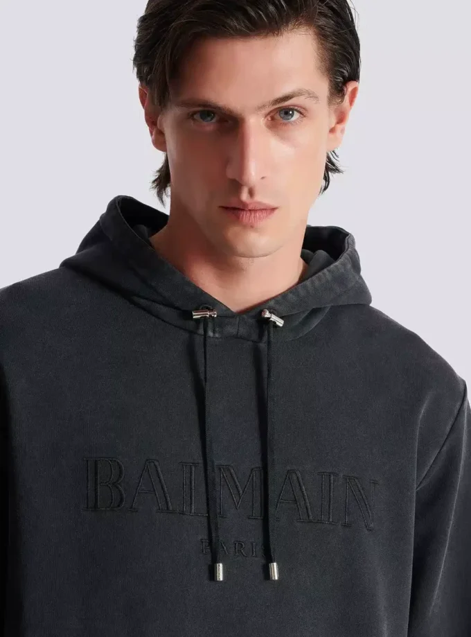 Vintage Balmain broderad hoodie Vintage Balmain broderad hoodie