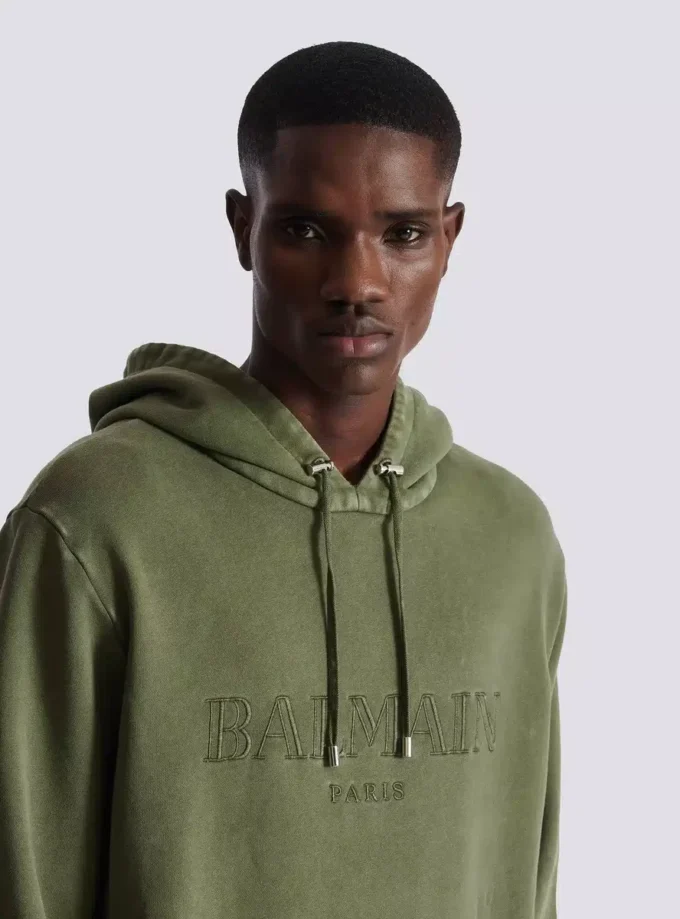 Vintage Balmain broderad hoodie Vintage Balmain broderad hoodie