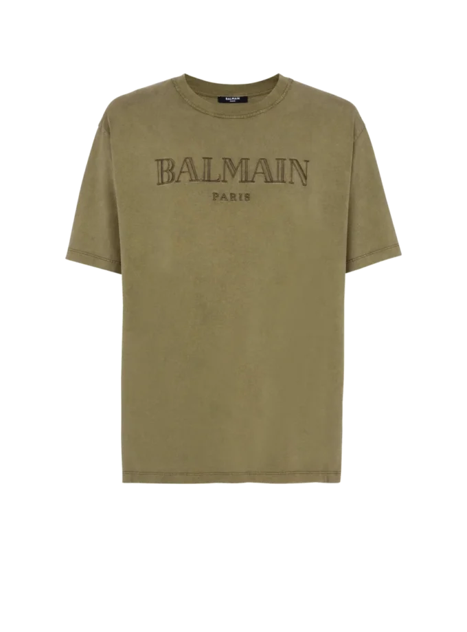 Vintage Balmain-broderad T-shirt Vintage Balmain-broderad T-shirt