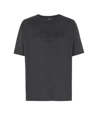 Vintage Balmain-broderad T-shirt