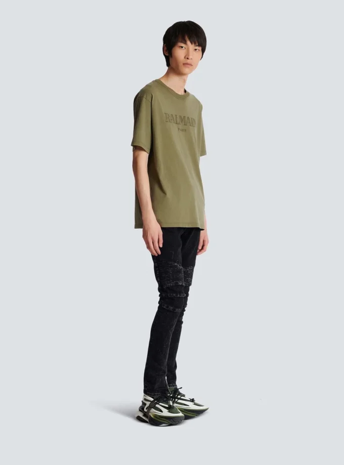 Vintage Balmain-broderad T-shirt Vintage Balmain-broderad T-shirt