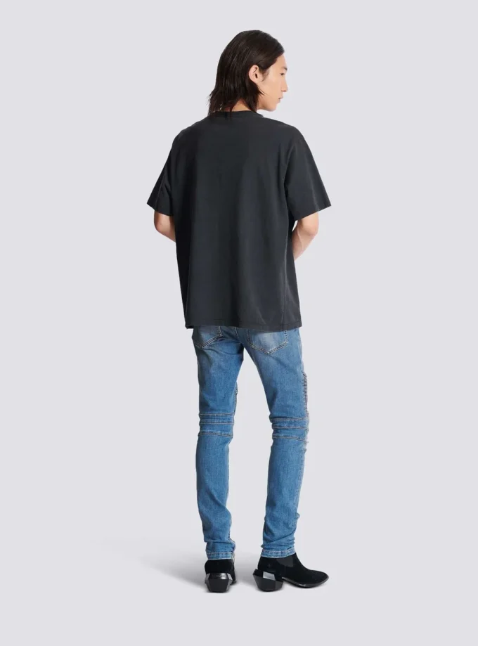 Vintage Balmain-broderad T-shirt Vintage Balmain-broderad T-shirt