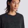Vintage Balmain-broderad T-shirt Vintage Balmain-broderad T-shirt