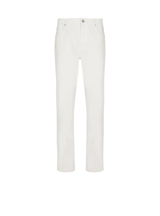 Vita jeans i rak modell
