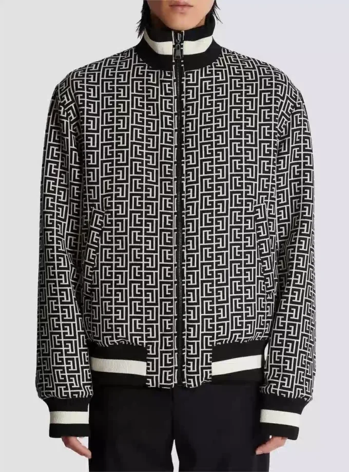 Vändbar bomberjacka med monogram