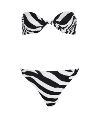 Zebra tvådelad baddräkt