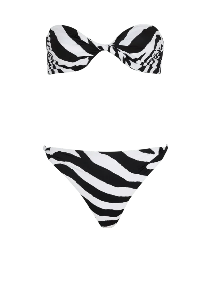 Zebra tvådelad baddräkt