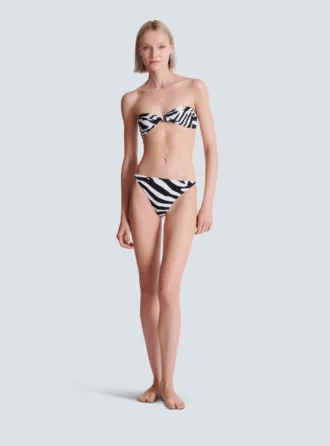 Zebra tvådelad baddräkt