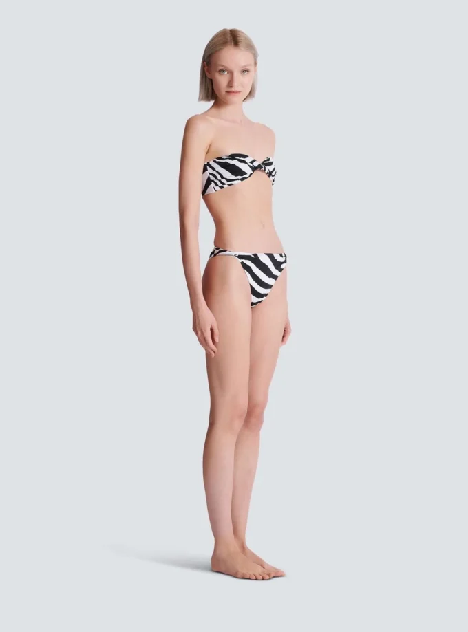 Zebra tvådelad baddräkt