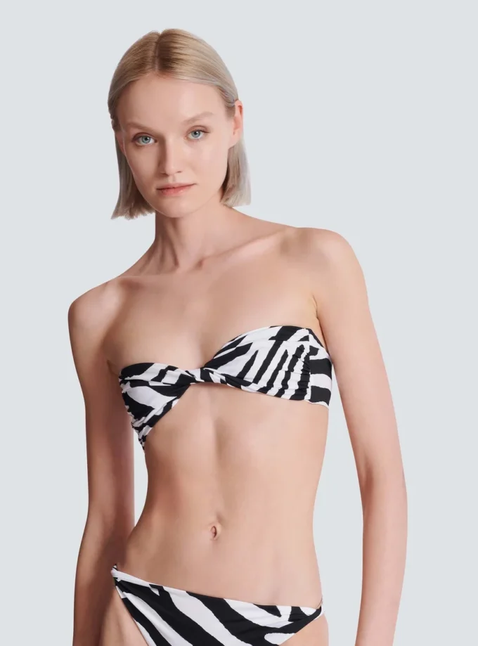 Zebra tvådelad baddräkt
