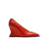 Zip Wedge-pumps i lammskinn
